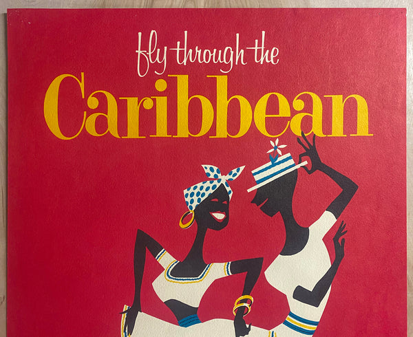 c.1960s Fly Through The Caribbean Air France Dancers