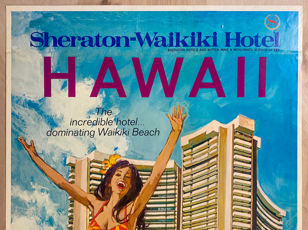 c.1972 Sheraton Waikiki Hotel Hawaii by Peter Boyle