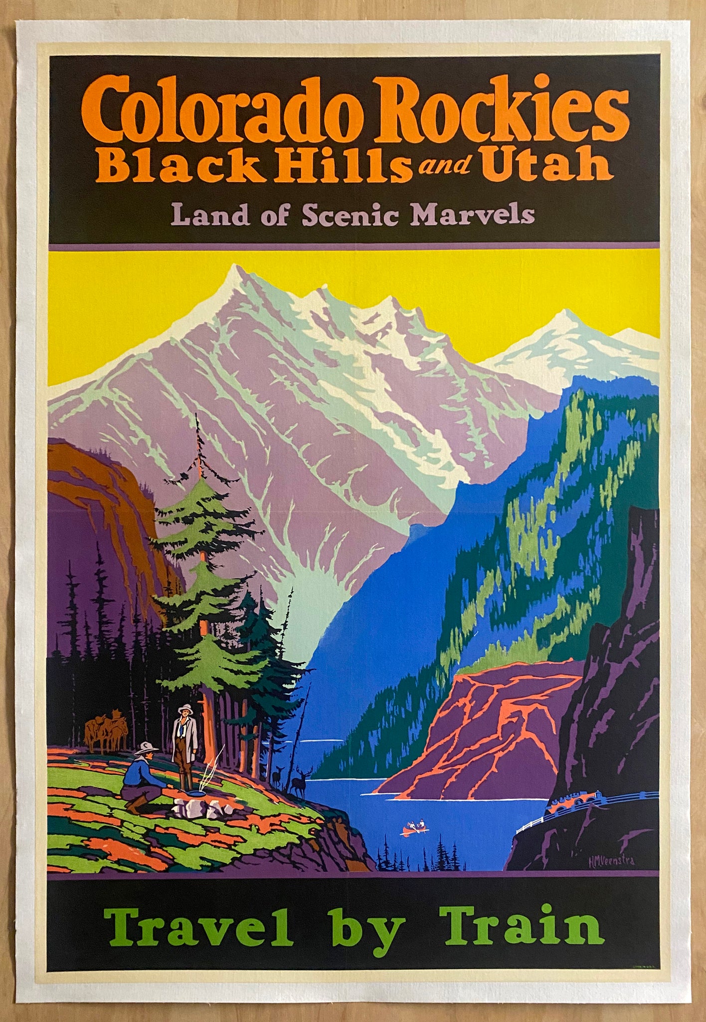 c.1932 Colorado Rockies Black Hills and Utah Travel by Train Veenstra
