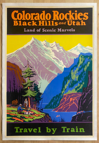 c.1932 Colorado Rockies Black Hills and Utah Travel by Train Veenstra