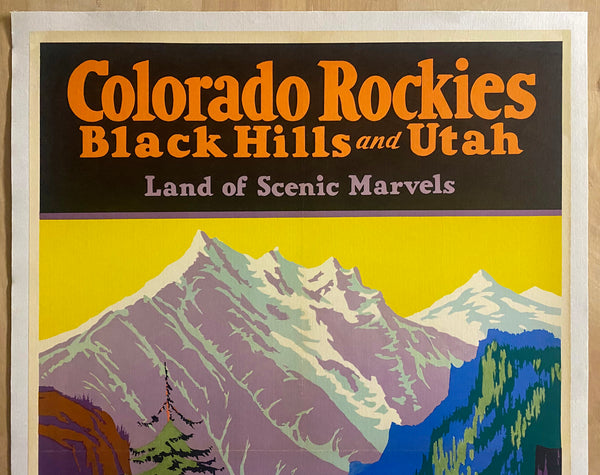 c.1932 Colorado Rockies Black Hills and Utah Travel by Train Veenstra