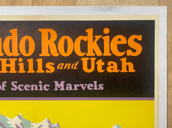 c.1932 Colorado Rockies Black Hills and Utah Travel by Train Veenstra