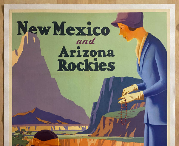 c.1932 New Mexico and Arizona Rockies Land of History Mystery Travel by Train Willmarths