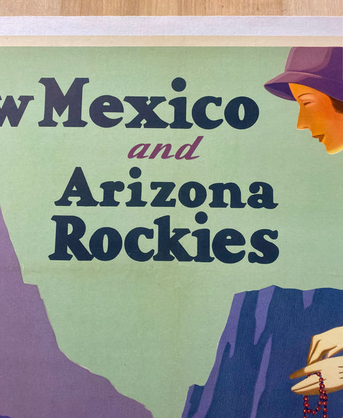 c.1932 New Mexico and Arizona Rockies Land of History Mystery Travel by Train Willmarths