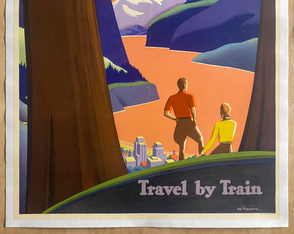c.1932 Visit The Pacific Northwest Wonderland Travel by Train Willmarths