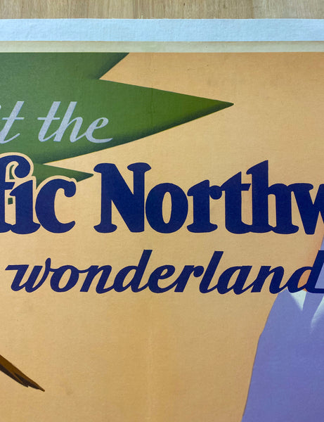 c.1932 Visit The Pacific Northwest Wonderland Travel by Train Willmarths