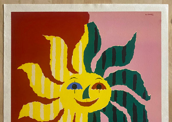 c.1954 Holiday In Israel by Abram Games