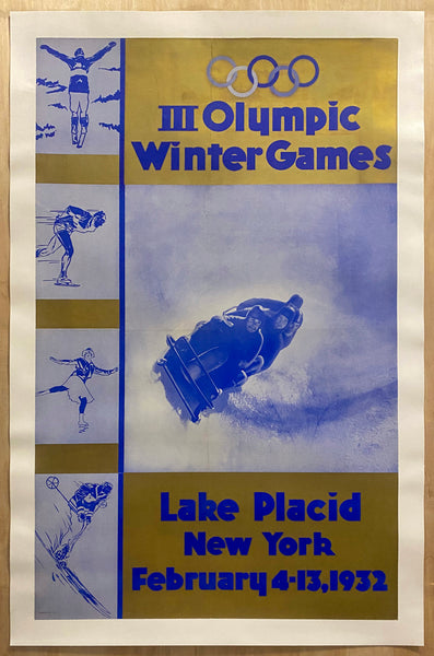 1932 III Olympic Winter Games Lake Placid New York Bobsledding