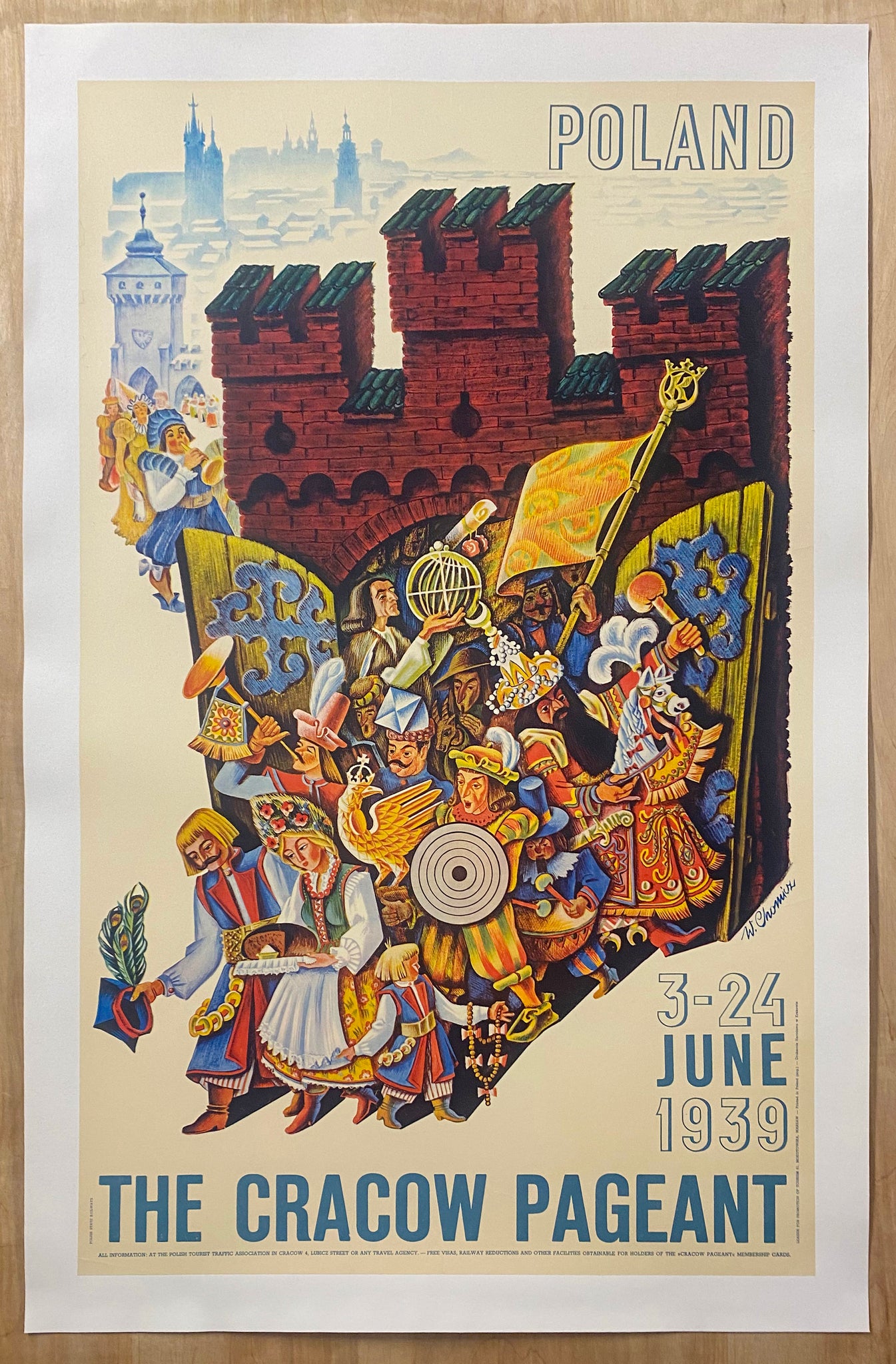 1939 The Cracow Pageant by Witold Chomicz Poland Krakow