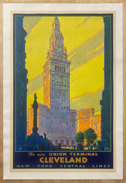 1930 The New Union Terminal Cleveland Leslie Ragan New York Central Lines
