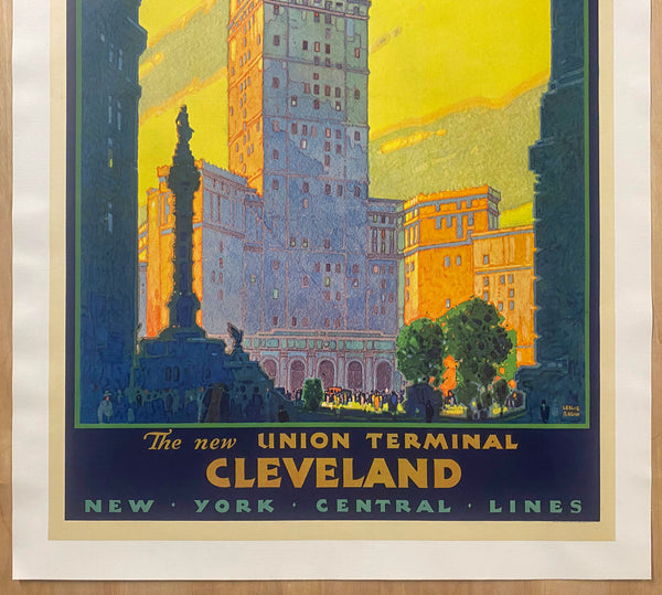1930 The New Union Terminal Cleveland Leslie Ragan New York Central Lines