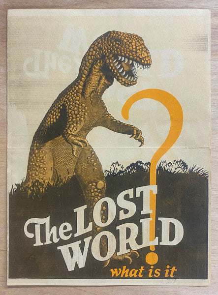 1925 THE LOST WORLD Silent Film Movie Herald Willis O’Brien Special Effects Pioneer