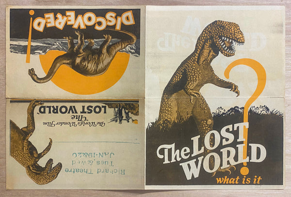 1925 THE LOST WORLD Silent Film Movie Herald Willis O’Brien Special Effects Pioneer