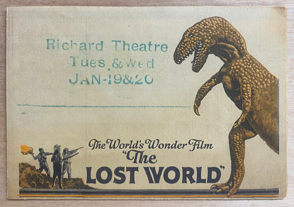 1925 THE LOST WORLD Silent Film Movie Herald Willis O’Brien Special Effects Pioneer