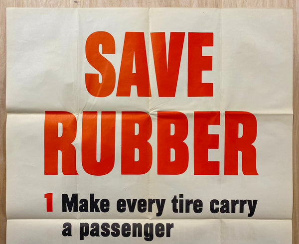 1942 Save Rubber Swap Rides WWII Homefront Conservation