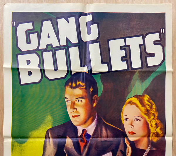 1938 Gang Bullets One Sheet Movie R47 Crime Drama
