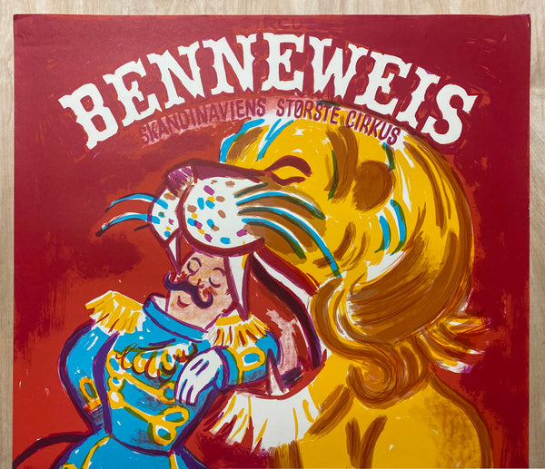 c.1960s Benneweis De Praegtige Berberlove Denmark Circus Stockmarr