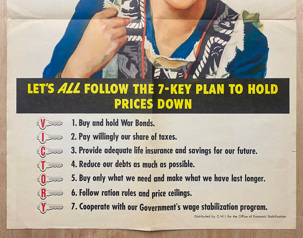 1943 I’m Out To Lick Runaway Prices WWII Homefront