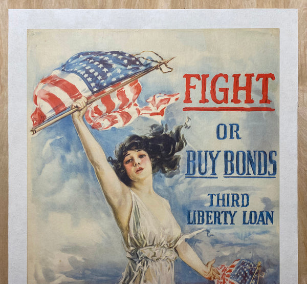 1918 Fight or Buy Bonds Third Liberty Loan by Howard Chandler Christy Largest