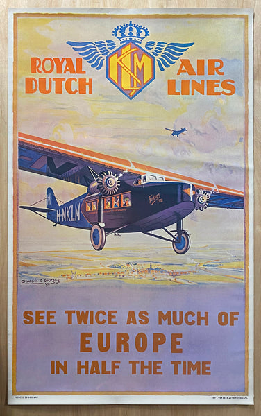 1928 Charles Dickson Fokker F.VIII R-1969 KLM Airline 50th Anniversary