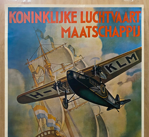 1920s Fiction Becomes Fact Flying Dutchman Jan Wilja R-1969 KLM Anniversary