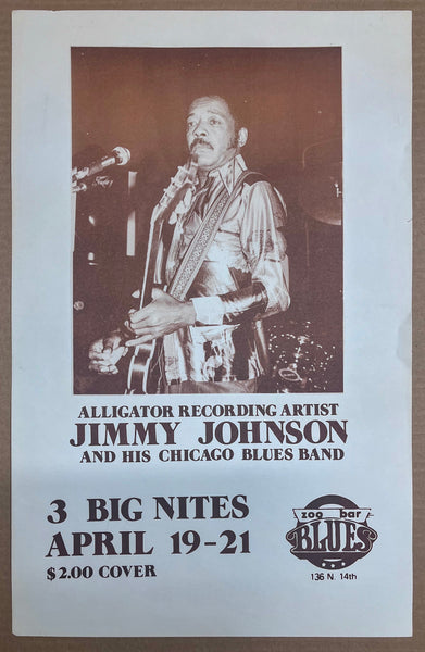 c.1980 Zoo Bar Live Blues Lot Lincoln Nebraska Albert Collins More