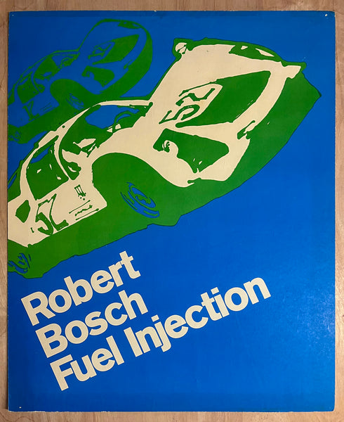 1960s Robert Bosch Pop Art Racing Race Car Lot Porsche Indy Chaparral