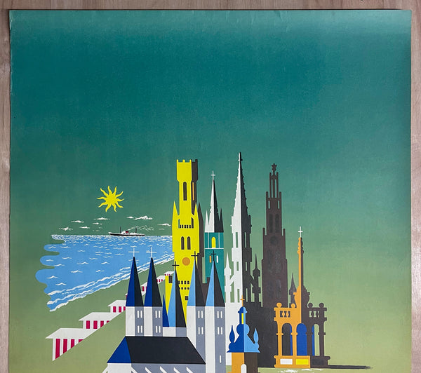 c.1950 Belgium by Frederic Conrad Mid-Century Modern Travel