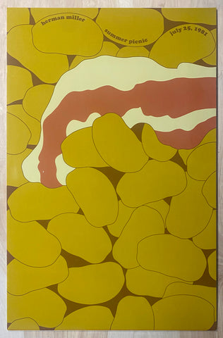 1981 Herman Miller Summer Picnic Steve Frykholm Baked Beans Pop Art Original