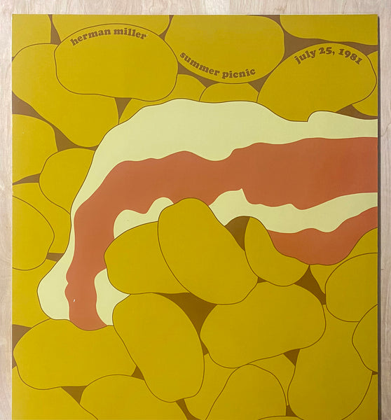 1981 Herman Miller Summer Picnic Steve Frykholm Baked Beans Pop Art Original
