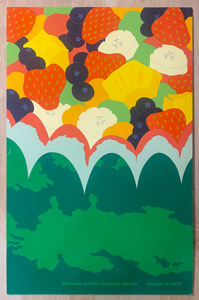 1977 Herman Miller Summer Picnic by Steve Frykholm Fruit Salad Pop Art