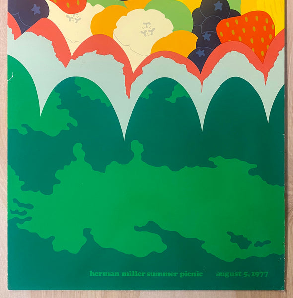 1977 Herman Miller Summer Picnic by Steve Frykholm Fruit Salad Pop Art