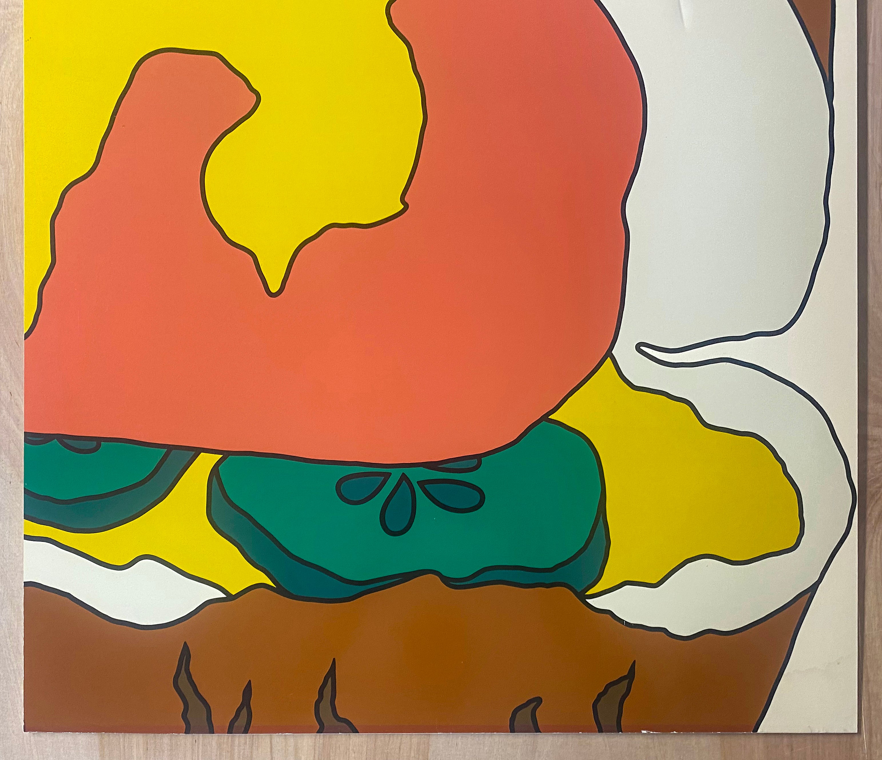 1973 Herman Miller Summer Picnic Poster Steve Frykholm Hot Dog Pop