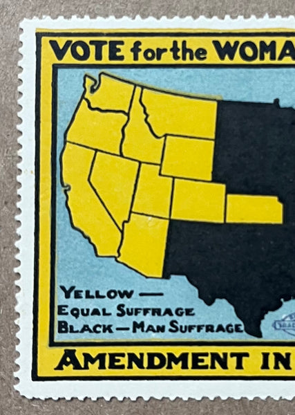 1915 Vote for the Woman Suffrage Amendment in November Poster Stamp