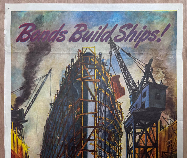 1943 Bonds Build Ships! BUY MORE BONDS George Picken Abbott Laboratories WWII