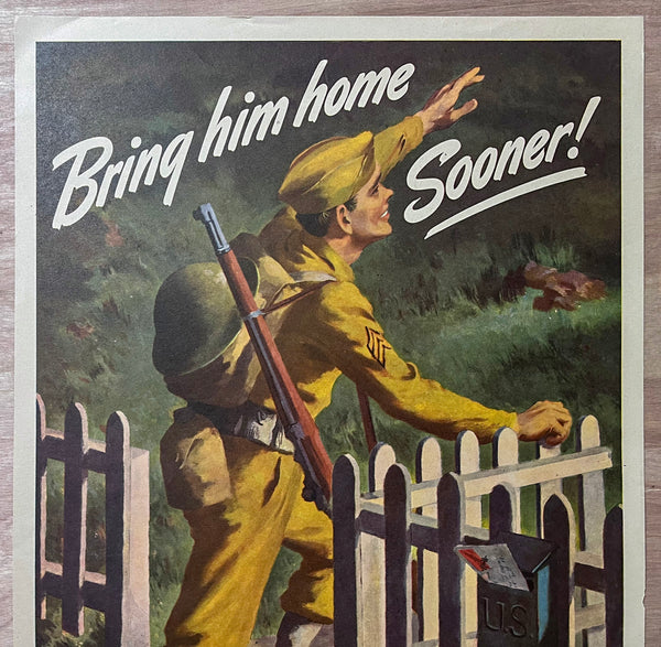 1944 Bring him home Sooner! Lawrence Beall Smith Abbott Laboratories WWII