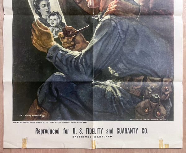 1942 Think of Tomorrow Buy War Bonds Today by Ardis Hughes WWII