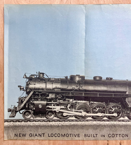 1943 New Giant Locomotive 815 Cotton Belt Route Builder Photo Pine Bluff Arkansas