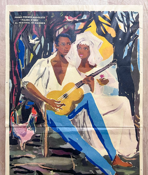 1959 Black Orpheus Italian Locandino Movie Ercole Brini Marcel Camus