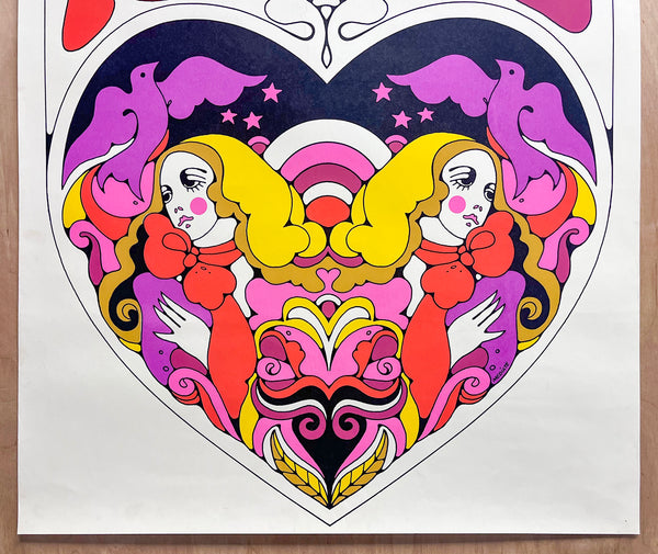 c.1968 KSFO Loves You San Francisco Radio Station Psychedelic California