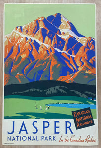 c.1930s Jasper National Park Canadian National Railways Golf A.J. Casson