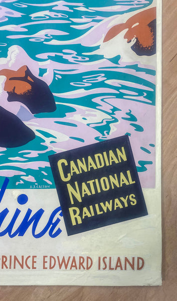 c.1930s Maritime Provinces Canada Canadian National Railways A.J. Casson