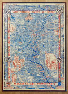 1926 San Antonio Conservation Society Map Emily Edwards Texas RARE