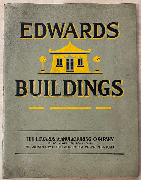c.1920 Edwards Mfg Co. Gas Service Station Buildings Architectural Catalog