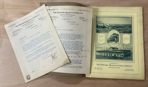 c.1920 Edwards Mfg Co. Gas Service Station Buildings Architectural Catalog
