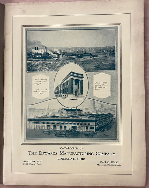 c.1920 Edwards Mfg Co. Gas Service Station Buildings Architectural Catalog