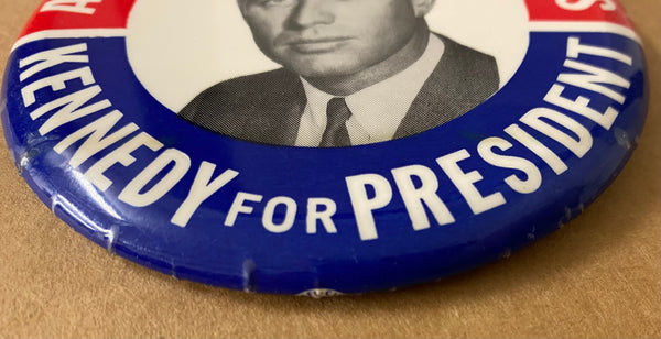 1968 A Return To Greatness Robert F. Kennedy For President 3.5” Pinback Button RARE