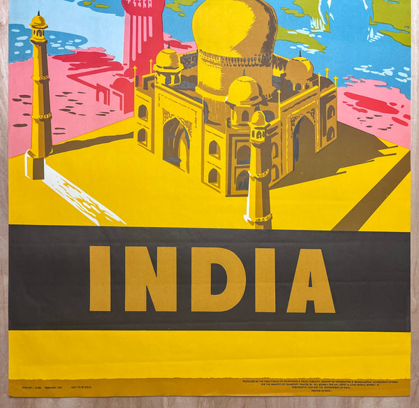 1957 INDIA The Wonderful Land Vintage Travel