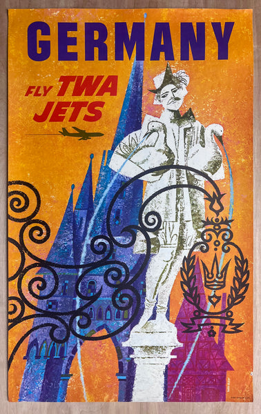 1962 Germany Fly TWA Jets by David Klein
