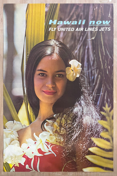 c.1969 Hawaii Now Fly United Air Lines Jets Airlines Travel